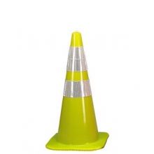 28'' Lime Green Reflective Traffic Cones